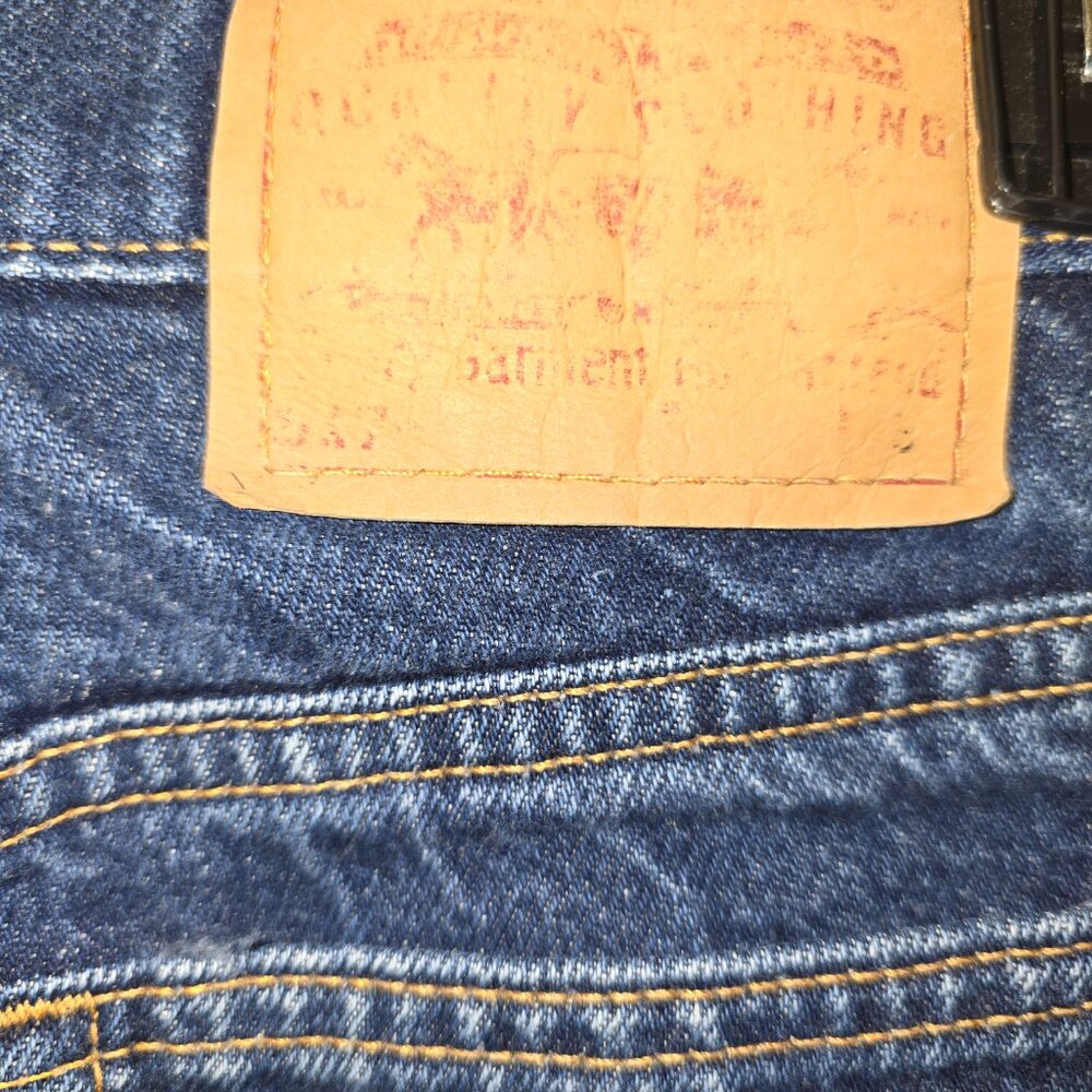 Vintage 517 Slim Fit Boot Cut LEVIS Blue Jeans Size 7 JR S - Picture 6 of 7